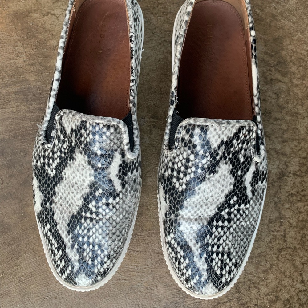 Halogen Python Printed Leather Shoes - image 3